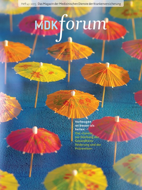 Titelseite der Zeitschrift MDK forum Ausgabe 4/2015